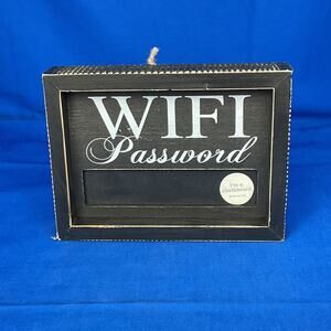 WiFi Password Chalkboard Sign - Rustic Farmhouse Framed Wood Decor